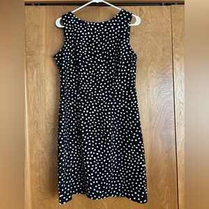 Vintage AB Studio Black and White Polka Dot Dress